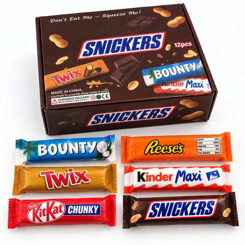 ChocoMix Squishy Box – Set 3 Bucăți 🍫✨